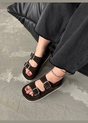 Босоніжки натуральні на платформі 4 см No Brand (334293303)