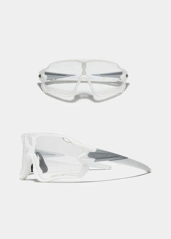 Противоударные поляризационные солнцезащитные очки для велоспорта LS911 White Green KINGSEVEN (303110864)