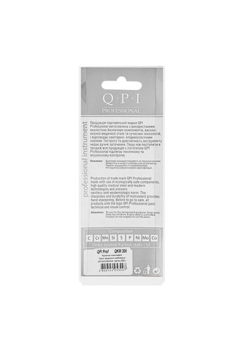 Кусачки манікюрні для кутикул ручне заточування лезо 11 мм QКМ-300 QPI (302723324)