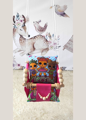 Підвісна гойдалка LOL surprise на рожевому, гойдалка для дітей No Brand (316256954)