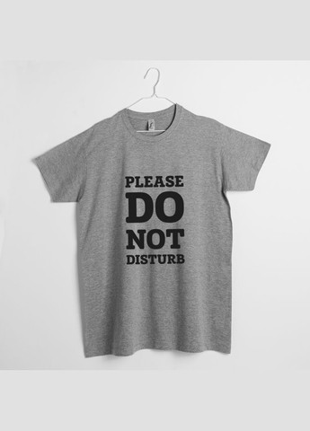 Сіра футболка чоловіча "please do not disturb" сіра (bd-f-183) BeriDari