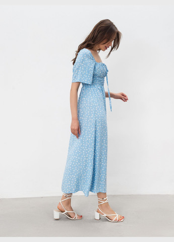 Блакитна сукня Romashka з квітковим принтом