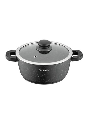Кастрюля с крышкой Anzio AR2420GE 20 см 2.5 л черная Ardesto (335972650)