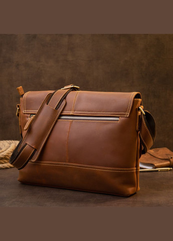 Сумка матова чоловіча почтальонка 20399 Руда Vintage (329149159)