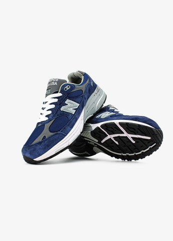 Синій всесезон кросівки чоловічі і жіночі new balance 993 navy blue | нью беланс 993 сині No Brand