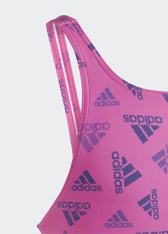 Рожевий літній купальник із логотипом adidas