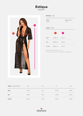 Пеньюар Estiqua peignoir CherryLove Obsessive (339867239)