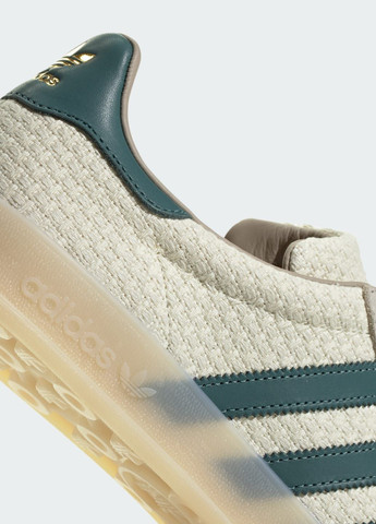 Белые летние кроссовки gazelle indoor adidas