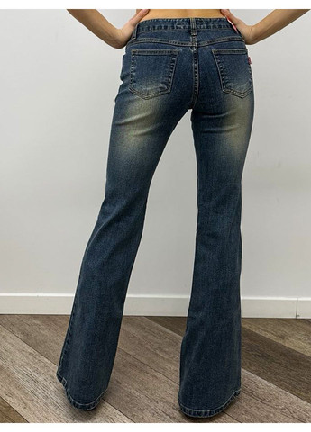 Женские винтажные клешеные джинсы S-1644 Синий Tantra - (363261701)