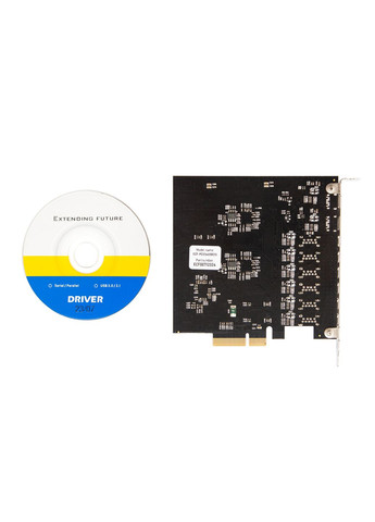 Плата розширення PCIE to USB3.2 Gen2 TYPE-A+C (6+2 порти) ASM3142+VL822 (ECF-PCIEtoUSB013) Frime (315504271)