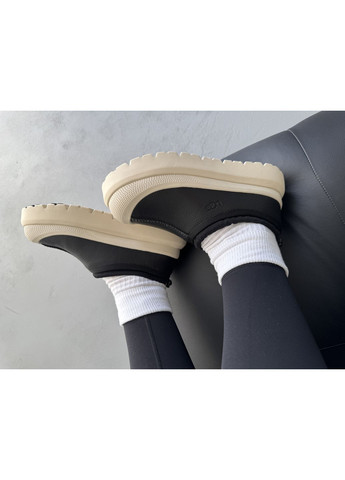 Чорно-білі Осінні кросівки чоловічі і жіночі ugg tasman weather hybrid black birch | угі тасман гібрид чорно-білі No Brand