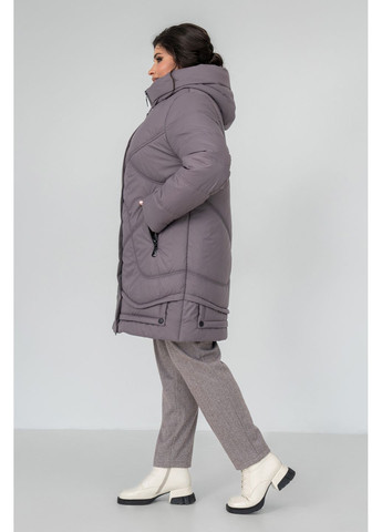 Светло-коричневая зимняя пальто прямого силуэта еврозима all posa (ap102136p) A'll Posa