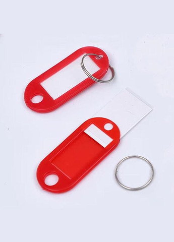 Брелок з надписом бірки для ключів пластикові з паперовою вставкою GDragon Home 50 шт. набір на багаж Різнокольорові 98_1 No Brand (316226445)