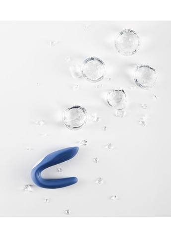 Вибратор для пар Double Whale с двумя моторчиками Satisfyer (366876713)