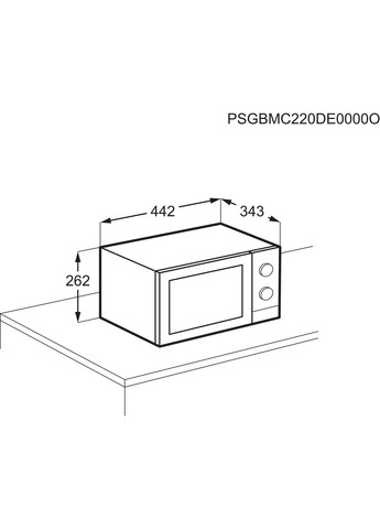 Микроволновая печь 20л, мех. управление, 800Вт, гриль, черный Electrolux