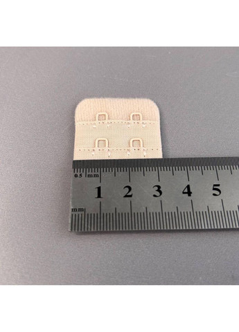 Застежка для бюстгальтера на 2 крючка, бежевый 3,2х5 см Plus-plus (352747810)