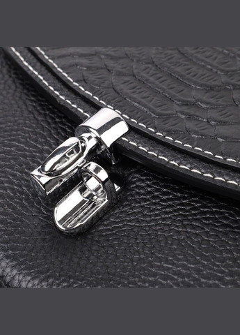 Шкіряна сумка Vintage із засувкою для жінок міський стиль чорна (sku_22416) No Brand (329853271)