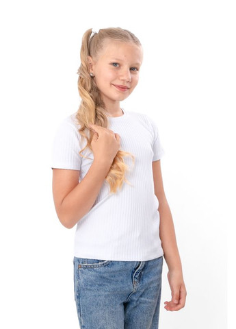 Белая летняя футболка для девочки (p-17686) Носи своє