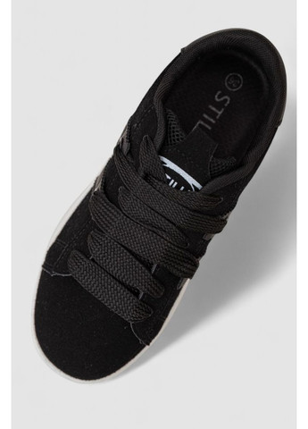 Кроссовки женские замша,, 248RJH800-5 Stilli чёрные всесезоны (331864405)