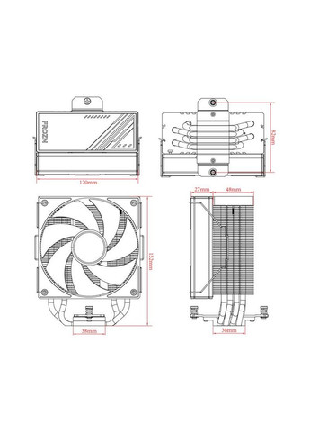 Кулер процесорний Frozn A410 ARGB ID-Cooling (370614957)