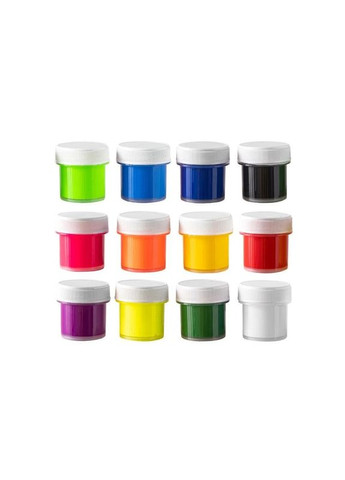 Акриловые краски флуоресцентные "Творчество" 400506, 12 цветов по 10 мл ГАММА'UA (336333943)