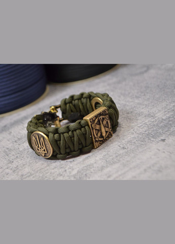 Браслет с застёжкой Франкенштейн гербом Украины знаком Миномётников и знаком Каратель из латуни ручного лить No Brand (355796105)