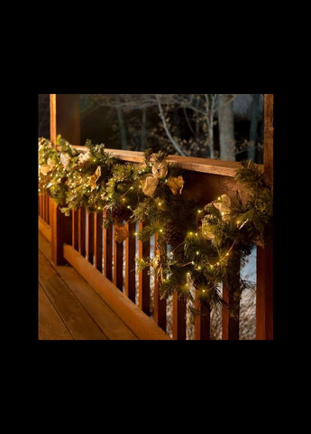 Гірлянда садова вулична роса БІЛА ХОЛОДНА 200 led 20м на сонячній батареї білий промені роси Po Fanu (301764978)