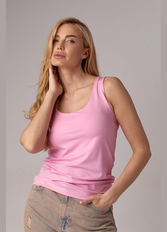 Эластичная женская майка - розовый Lurex — 293292938