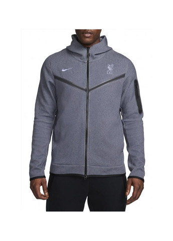 Мужская толстовка Hooded Sweatshirt Lfc Mnsw Tchflc Hoodie Fzwr 3R Blue Nike (364662357)