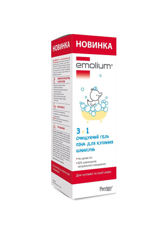 Шампунь-гель для душу 3 в 1 400 мл Emolium 5000028845 (331787715)