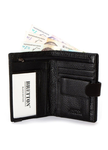 Чоловічий шкіряний гаманець BE 168-35 black Bretton (282557238)