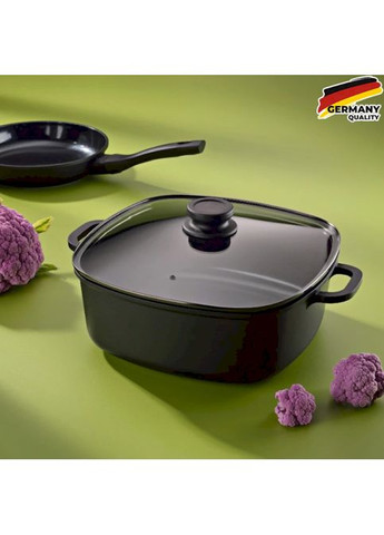 Сотейник з кришкою Atura 28х28см Black (15166) Kela (329143000)