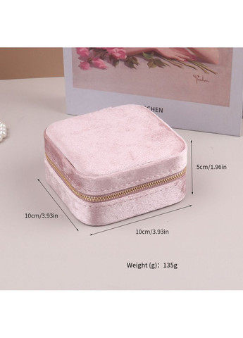 Дорожня ніжна оксамитова скринька для зберігання ювелірних виробів, білого кольору. No Brand (325216327)