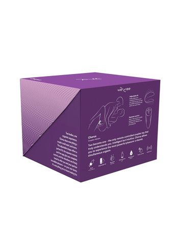 Смарт-вібратор для пар Chorus Purple, сенсорне керування вібраціями стисненням пульта We-Vibe (296492131)