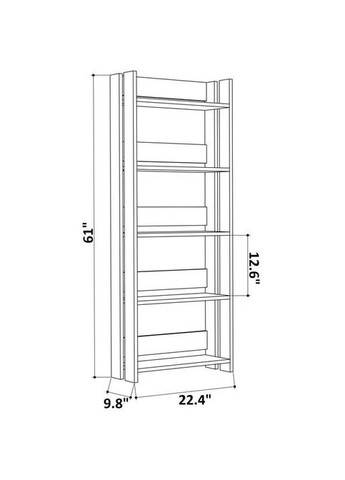 Стелаж кухонний з дерева Вентура маренго (СТА-025119) No Brand (327867277)