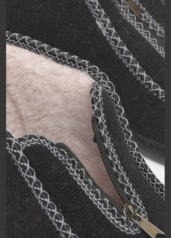 Черные бурки мужские на меху черного цвета Let's Shop