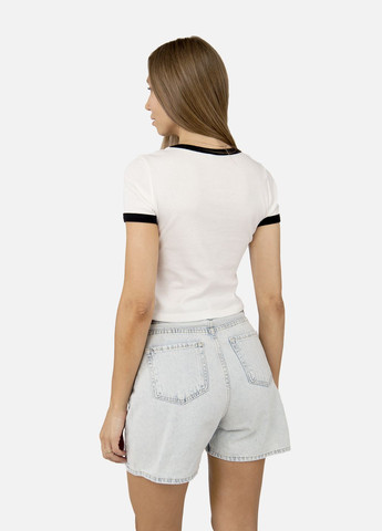 Женская футболка с коротким рукавом цвет белый CB-00255017 Divon - (319053804)