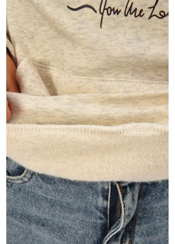 Let's Shop світшот дитячий для дівчинки на флісі сірого кольору малюнок сірий кежуал двунитка