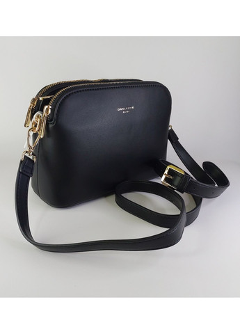 Женская сумка кросс боди на три отделения имела тауп David Jones (354333321)