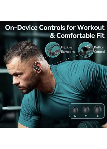 Спортивные беспроводные Bluetooth наушники T59 с индикатором заряда и кнопками управления и LED дисплеем. TWS (367401958)