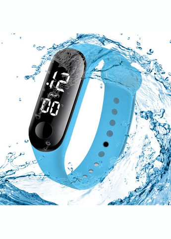 Детские сенсорные электронные часы с браслетом водонепроницаемые Голубой PRC (262890201)