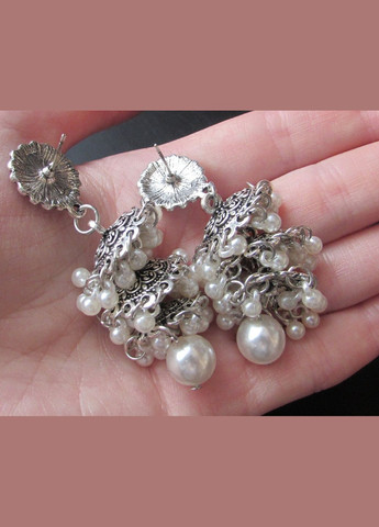 Великі індійські сережки джумки дзвоники, важкі,4671 Fashion Jewelry (336949520)