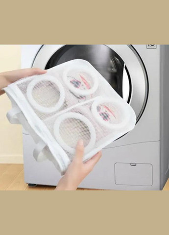 Комплект чехлов мешков для бережной стирки одежды и обуви на молнии 5+1 шт No Brand (337990907)