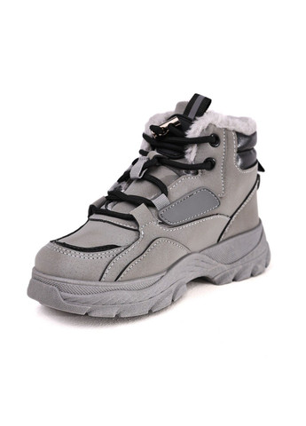 Серые ботинки зимние для мальчика подростка STREAM