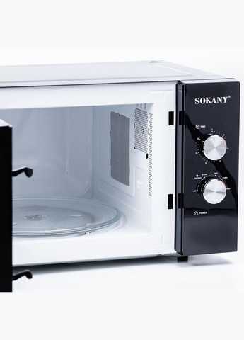 Микроволновая печь 30 литров микроволновка 1400 Вт бесшумная большая черная свч печь Sokany (315635914)