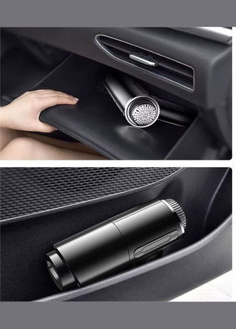 Ручной автомобильный пылесос в автомобиль от прикуривателя, сетевой автопылесос в машину 120 Вт, черный No Brand (338854802)