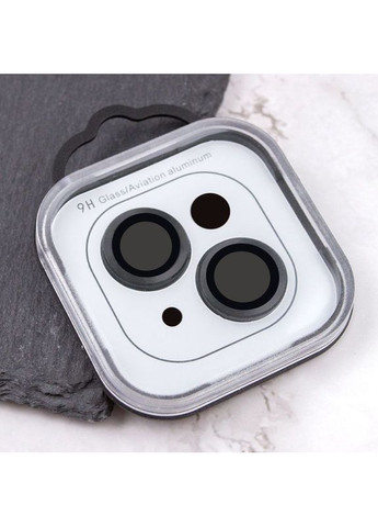 Защитное стекло Metal Classic на камеру (в упак.) для Apple iPhone 14 (6.1") / 14 Plus (6.7") Черный Epik (372020644)