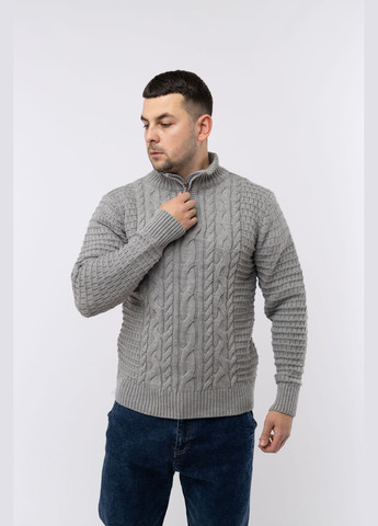 Серый зимний мужской свитер цвет серый цб-00233204 Bektas