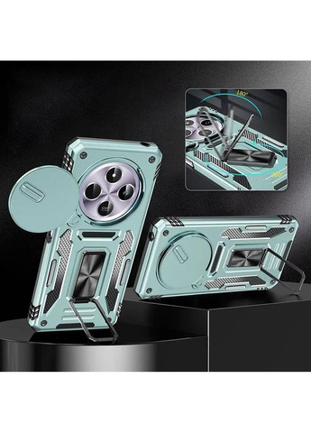 Ударостійкий чохол Camshield Army Ring з кільцем для Xiaomi Redmi 14C / A4 / Poco C75 Бірюзовий Epik (372499386)