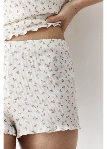 Кремова всесезон піжама ажурна H&M топ/шорти